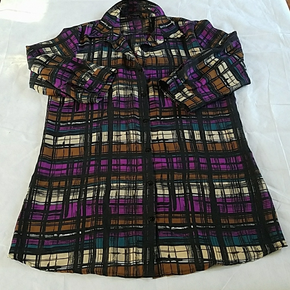 Vintage 80's Piano Sheer Top